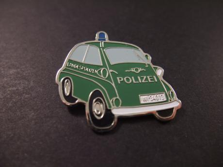 BMW Isetta Polizei ( Duitse Politie) dienstvoertuig in Keulen vanaf 1957 daarna  begeleidingsvoertuig voor zwaar transport in Bergisch Gladbach